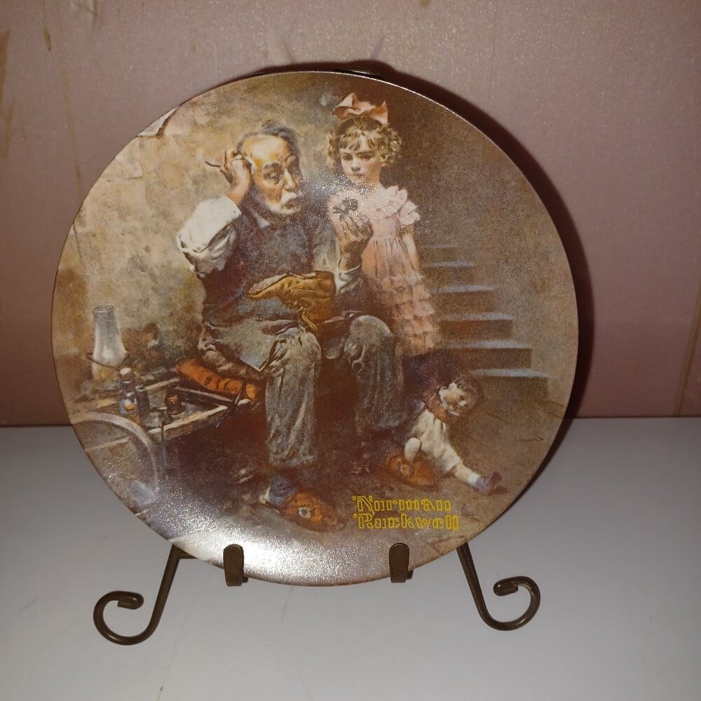 Norman Rockwell "The Cobbler" Collector Plate
